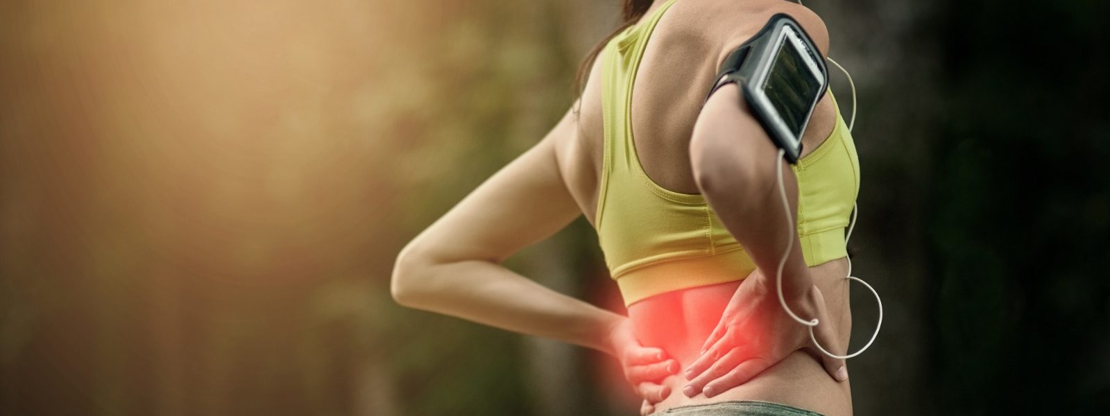 Woman with back pain